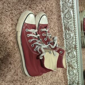 Converse Maroon High-Top Sneakers